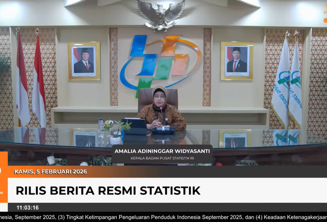 BPS Pertumbuhan Ekonomi Indonesia Capai 5,11% Sepanjang Tahun
