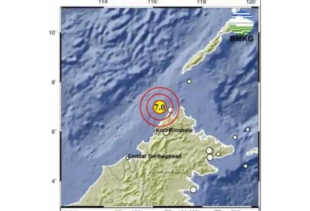 Gempa M 7,0 Guncang Tana Tidung Kalimantan Utara Tadi Malam