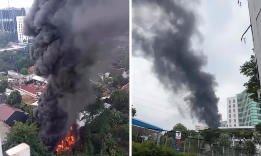 Gudang Ban di Bintaro Kebakaran, 60 Personel Damkar Dikerahkan