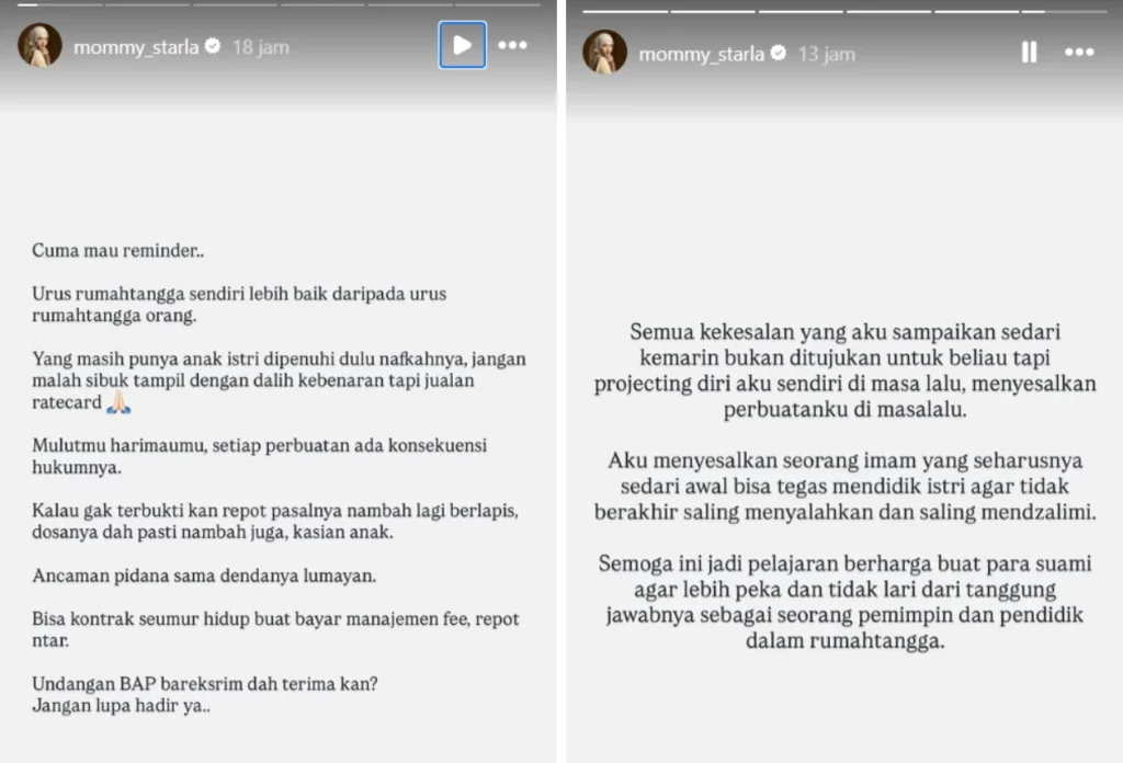 Inara Rusli Unggah Instagram Story Urus Rumah Tangga Sendiri Lebih Baik daripada Rumah Tangga Orang Lain (1)