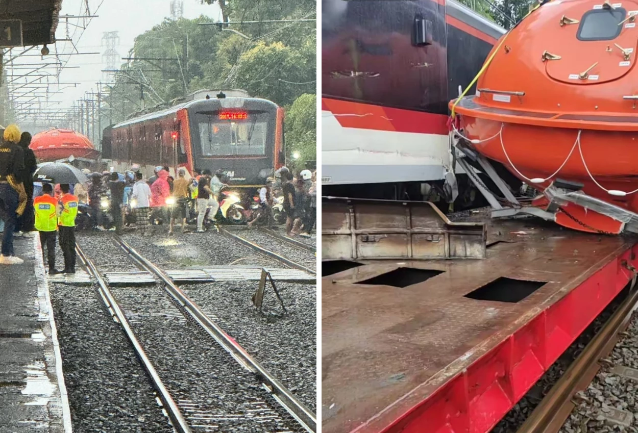 Kereta Bandara Tertemper Truk di Poris, Beberapa Perjalanan Batal