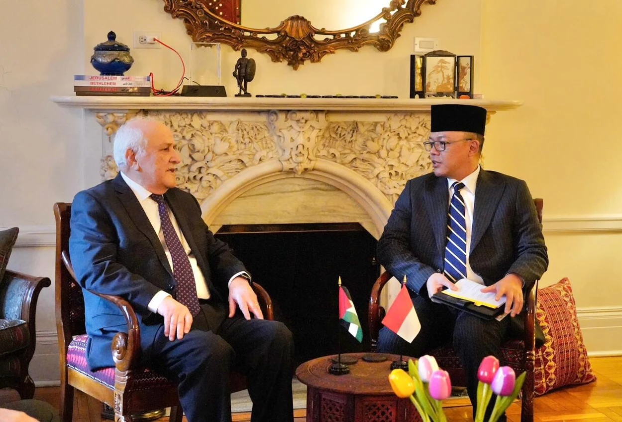 Menlu RI Bertemu dengan Wakil Tetap Palestina di PBB, Ini yang Dibahas