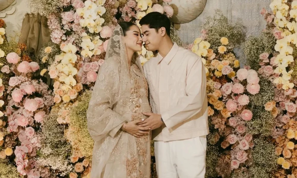 Momen Bahagia Alyssa dan Al Ghazali Gelar Tasyakuran 7 Bulan Kehamilan