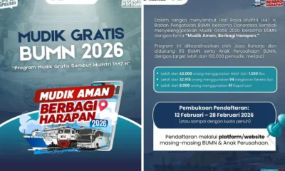 Mudik Gratis BUMN 2026 Dibuka, Simak Syarat dan Cara Daftarnya!