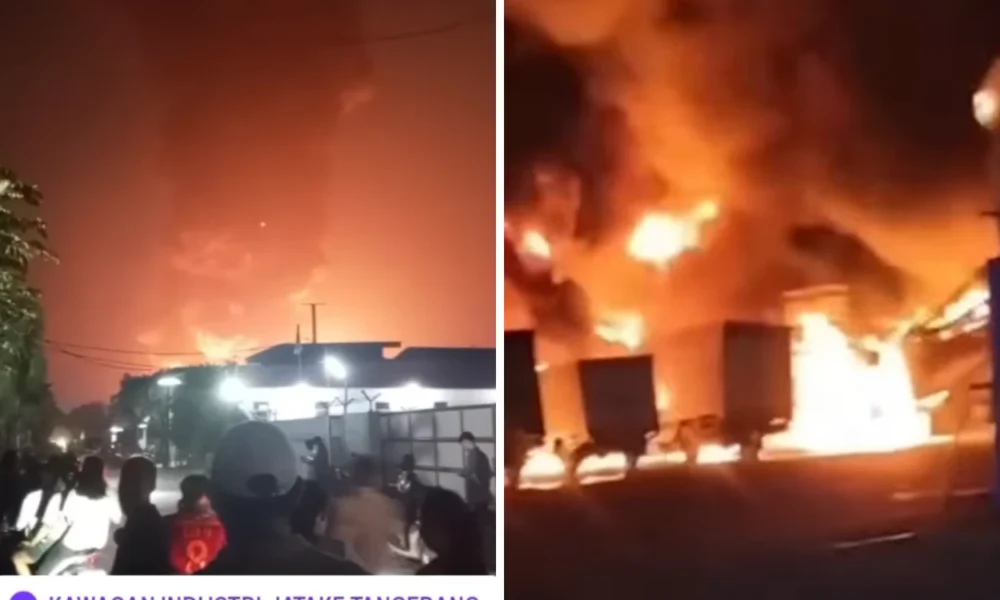Pabrik Cat di Cikupa Tangerang Kebakaran, Api Baru Padam usai 9 Jam