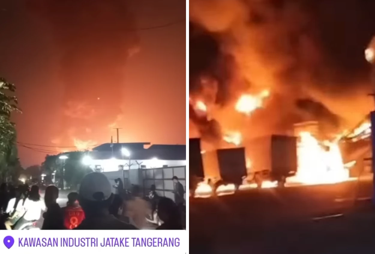 Pabrik Cat di Cikupa Tangerang Kebakaran, Api Baru Padam usai 9 Jam