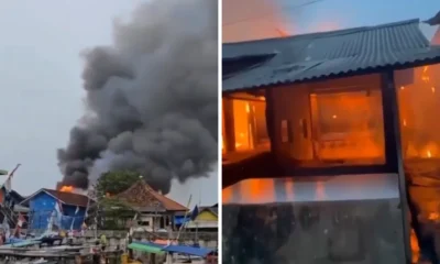 Pasar Labuan Pandeglang Kebakaran, Belasan Kios Hangus