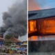 Pasar Labuan Pandeglang Kebakaran, Belasan Kios Hangus
