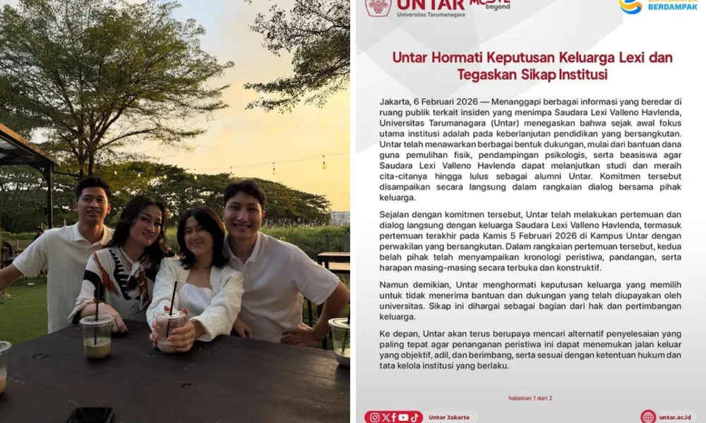 Pihak Kampus Buka Suara atas Insiden Adik Keisya Levronka yang Terjatuh dari Lantai