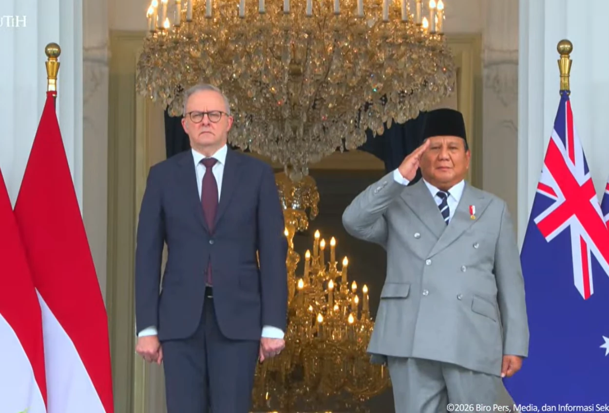 Prabowo Sambut PM Australia Anthony Albanese di Istana Merdeka, Diiringi Pasukan Berkuda