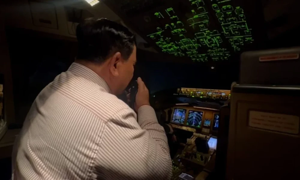 Prabowo Ucapkan Ramadan Mubarak saat Dikawal Jet F16 di Langit Yordania