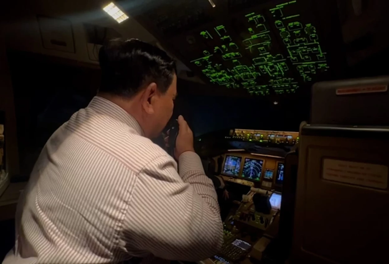 Prabowo Ucapkan Ramadan Mubarak saat Dikawal Jet F16 di Langit Yordania