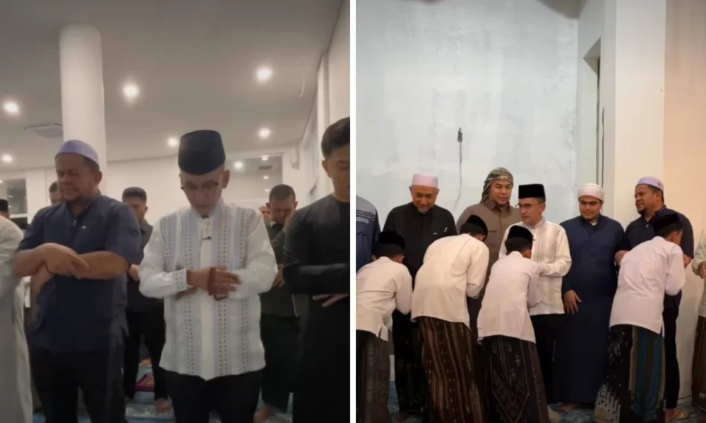 Ruben Onsu Tarawih Perdana di Masjid yang Dibangun Ivan Gunawan