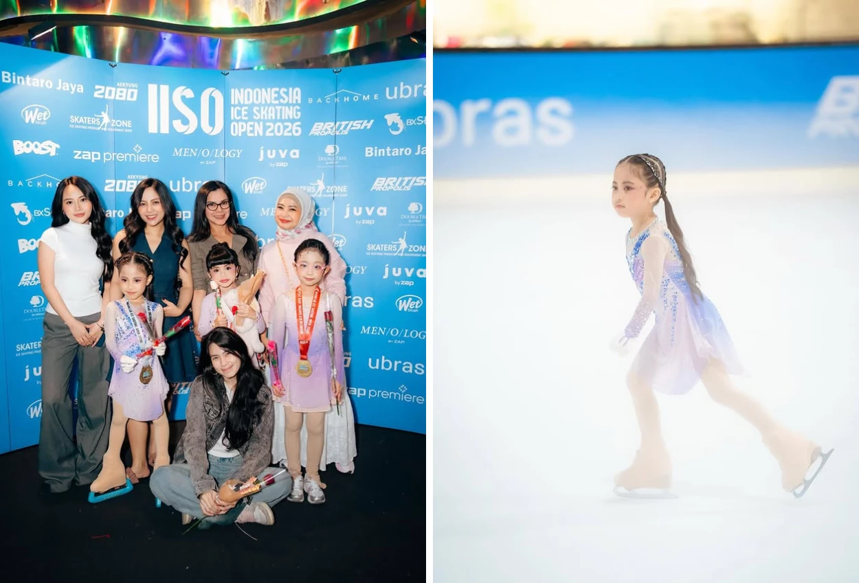 Selamat! Chava Kembali Raih Juara di Kompetisi Ice Skating Indonesia