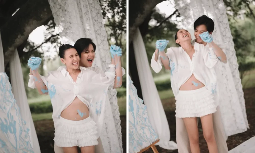 Shenina Cinnamon dan Angga Yunanda Rayakan Gender Reveal dengan Simpel dan Intimate