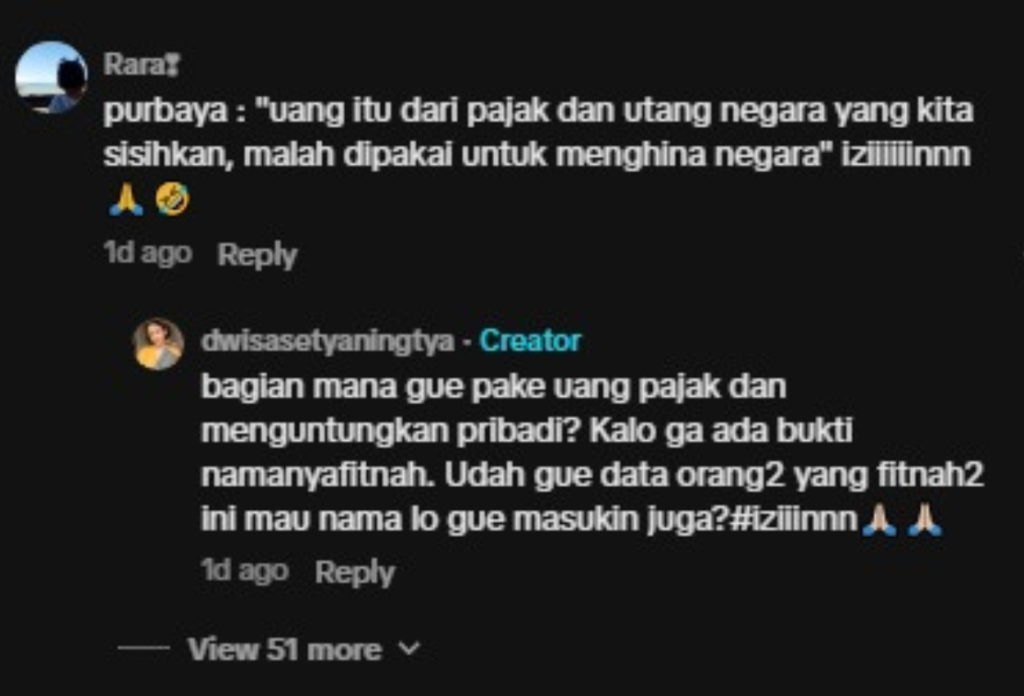 Tanggapi Ucapan Purbaya yg Ditulis Netizen, Dwi Sasetyaningtyas Gak Ada Bukti Namanya Fitnah