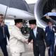 Tiba di RI usai Lawatan ke 4 Negara, Prabowo Disambut Gibran