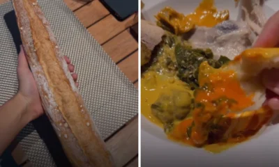 Unik! Chef Renatta Makan Nasi Padang pakai Roti Baguette