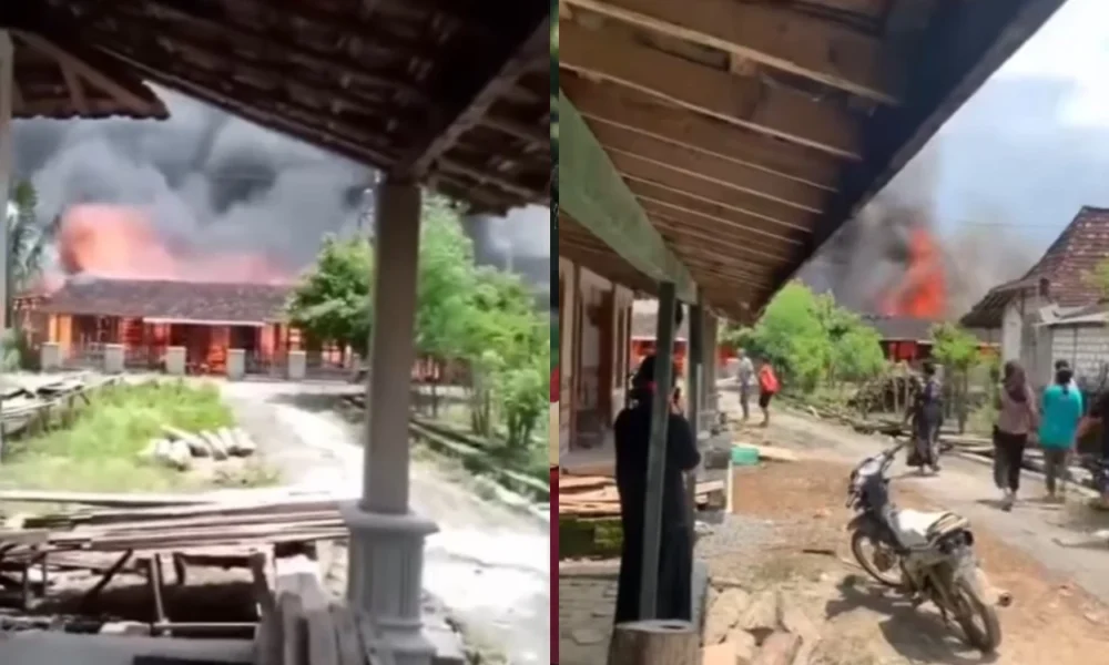 Viral! Anak di Pati Bakar Rumah Orang Tua karena Cekcok Keluarga