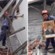 Viral Damkar di Cirebon Selamatkan Foto Prabowo dari Bangunan yang Runtuh