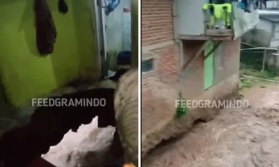 Viral! Ibu di Bandung Diduga Hilang usai Lantai Rumah Jebol ke Sungai Cijagra