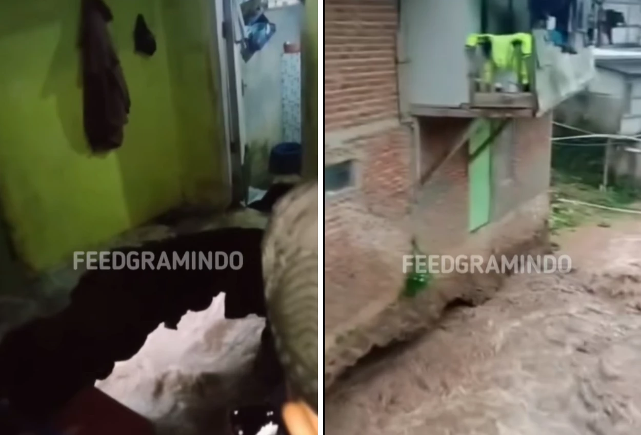 Viral! Ibu di Bandung Diduga Hilang usai Lantai Rumah Jebol ke Sungai Cijagra