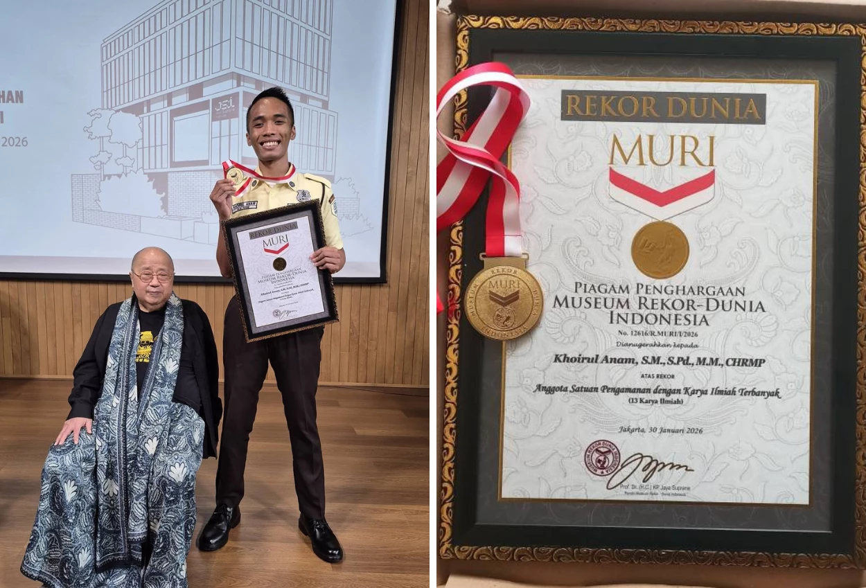 Viral! Satpam Bank di Jakarta Utara Dapat Rekor Muri dengan Karya Ilmiah Terbanyak