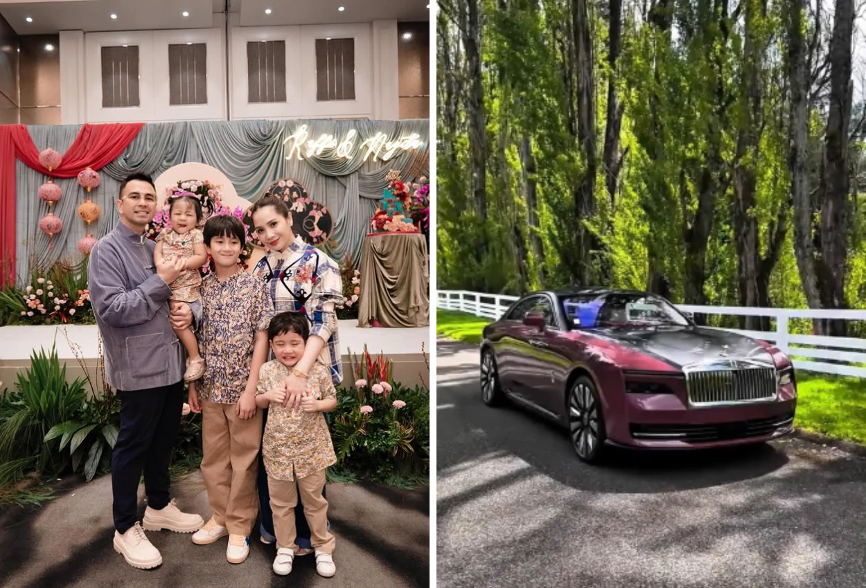 Wow! Raffi Ahmad Hadiahi Nagita Mobil Mewah Rolls Royce Spectre