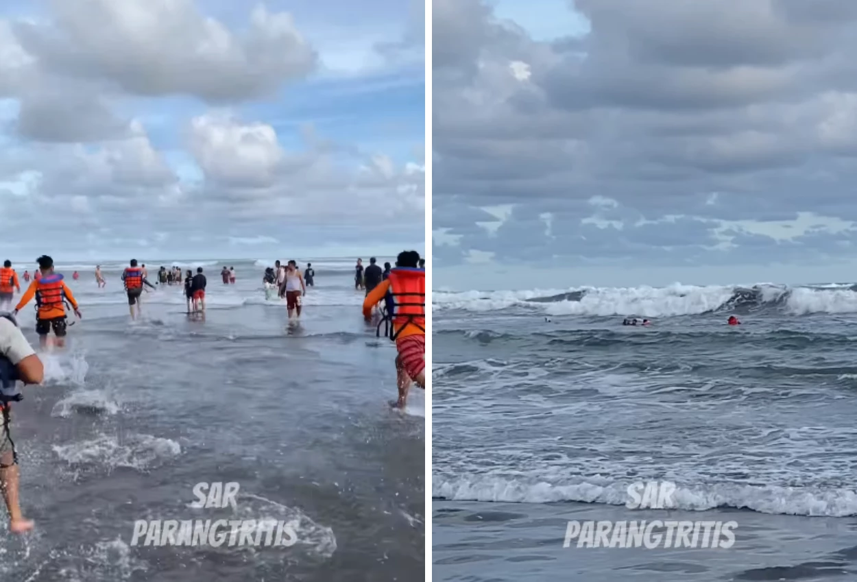 4 Remaja Nyaris Tenggelam di Pantai Parangtritis akibat Rip Current
