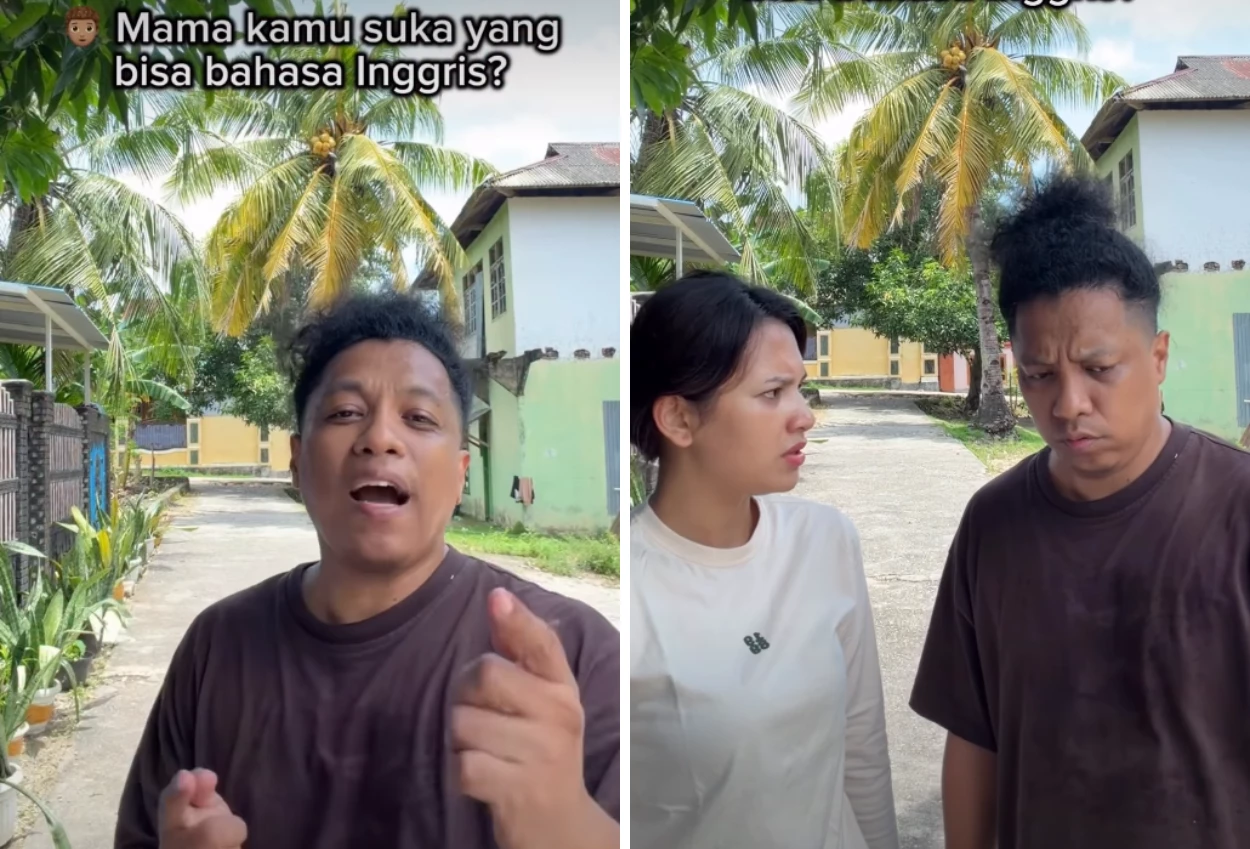 Arie Kriting Ikut Tren Mama Kamu Suka yang Bisa Bahasa Inggris, Indah Permatasari Mama Aku Tidak Suka Kamu