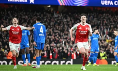 Arsenal vs Leverkusen 2 0 Gol Eze dan Rice Bawa The Gunners ke Perempat Final