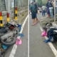 Ayah di Kota Batu Tewas usai Tabrak Tembok, Anak Istri Terpental