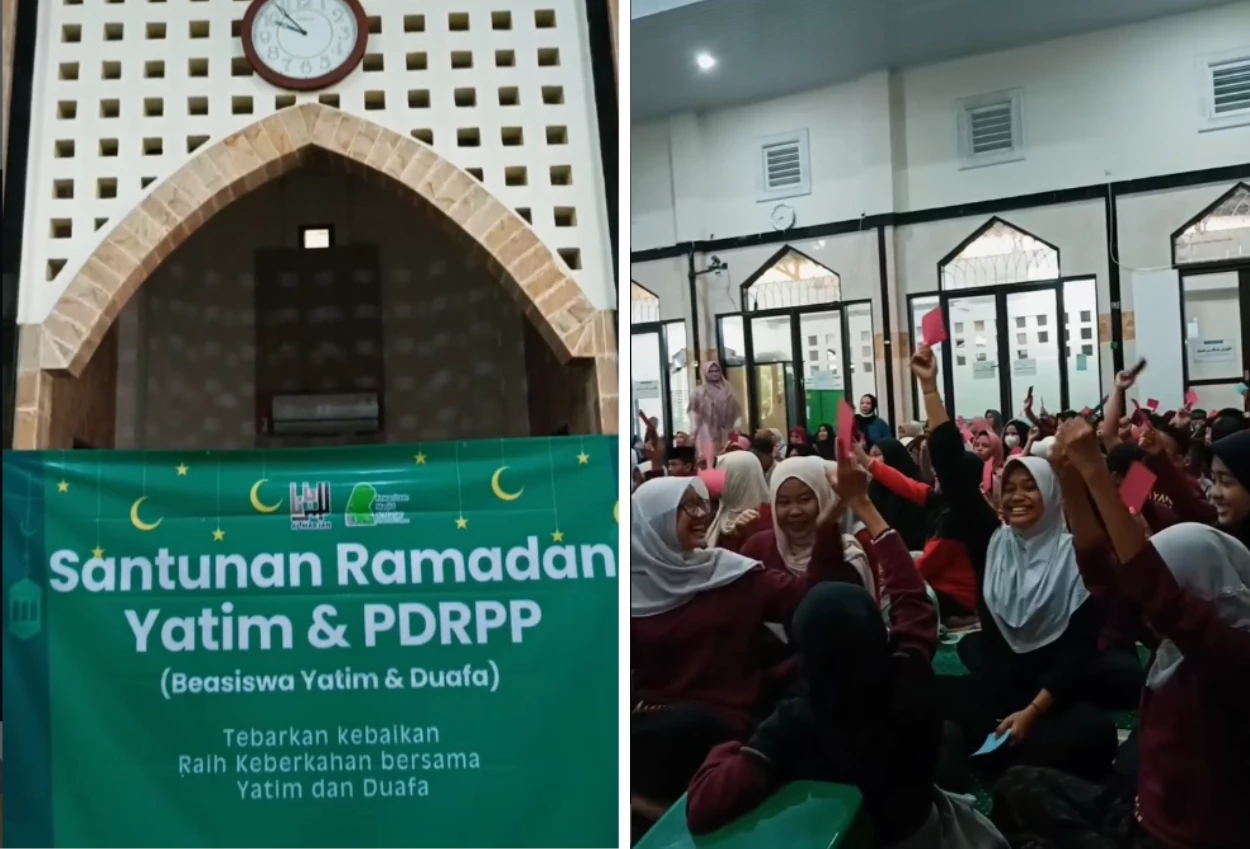 Berbagi Kebahagiaan Ramadan, Masjid Al Marjan Gelar Santunan untuk Yatim dan Dhuafa