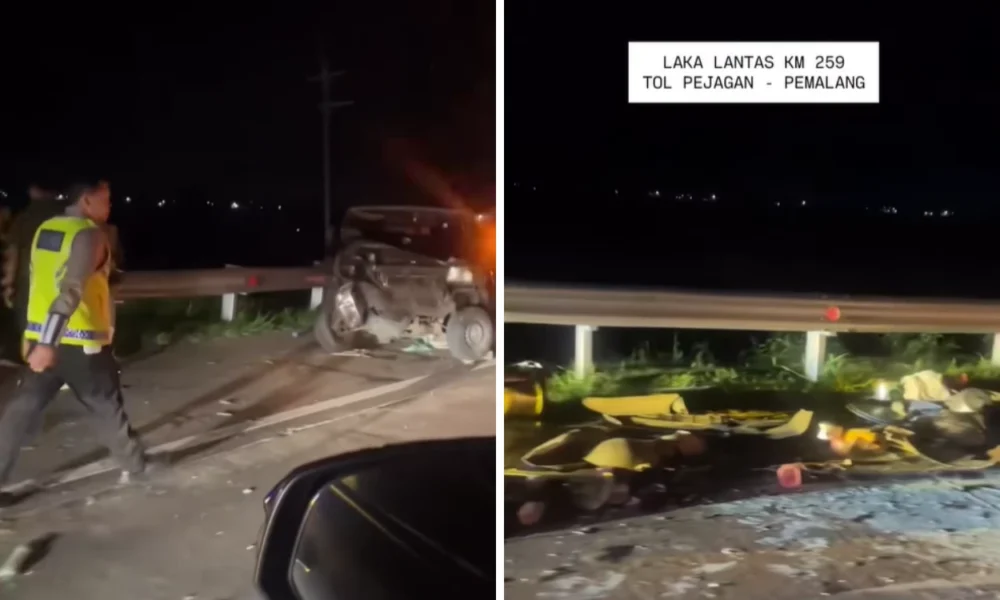 Bus Tabrak Pikap di Tol Pejagan Pemalang, 1 Orang Tewas