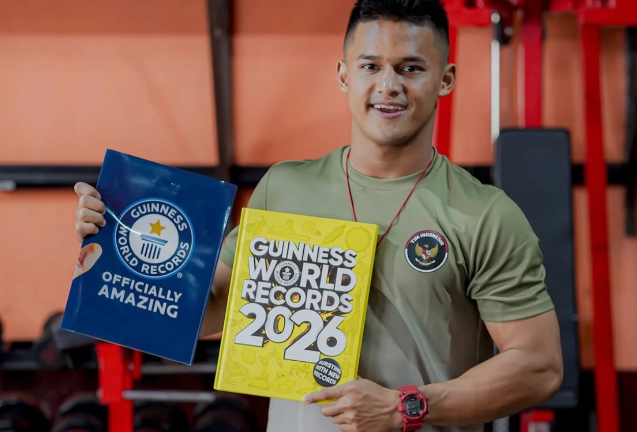 Cetak 2 Rekor Dunia di Sea Games 2026, Rizki Juniansyah Terima 2 Gelar Guinness World Records