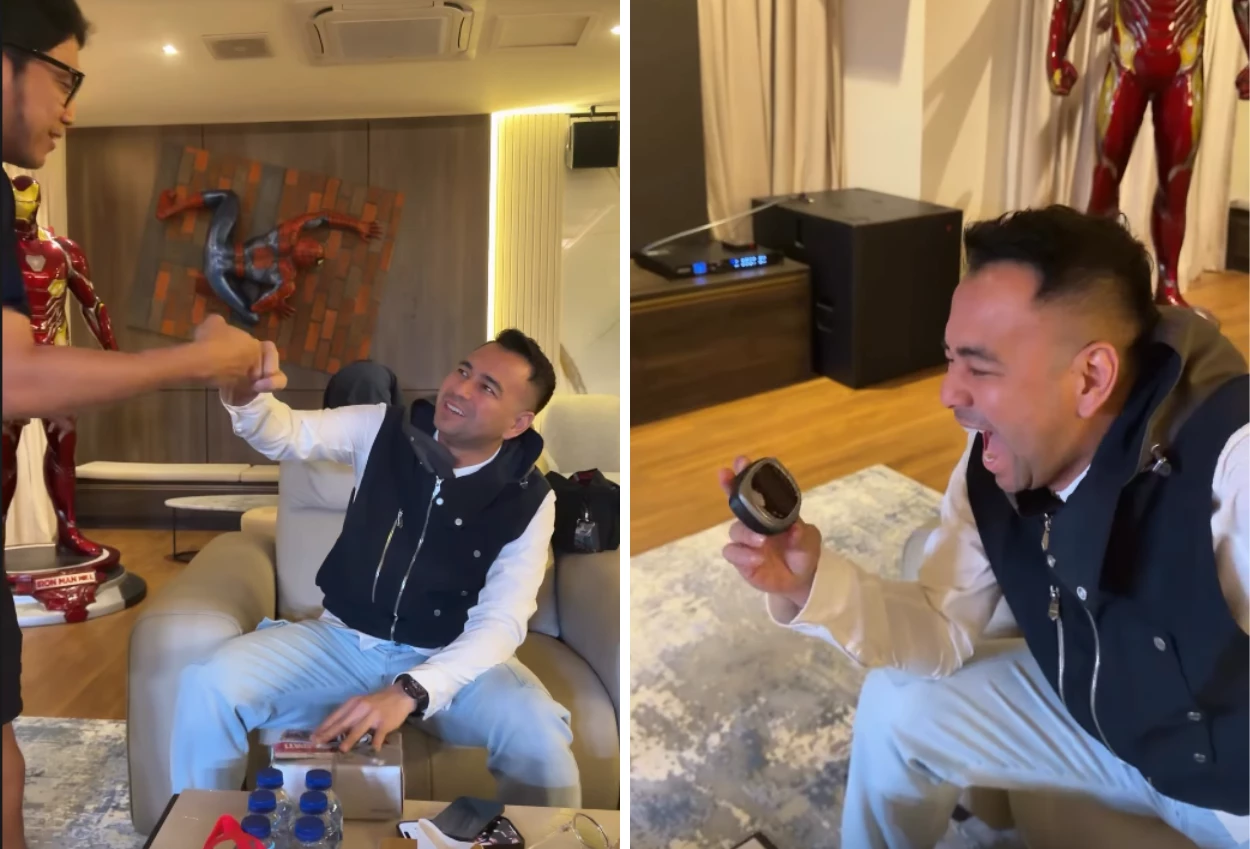 Dapat Hadiah HP Jadul dari Desta, Raffi Ahmad Nostalgia