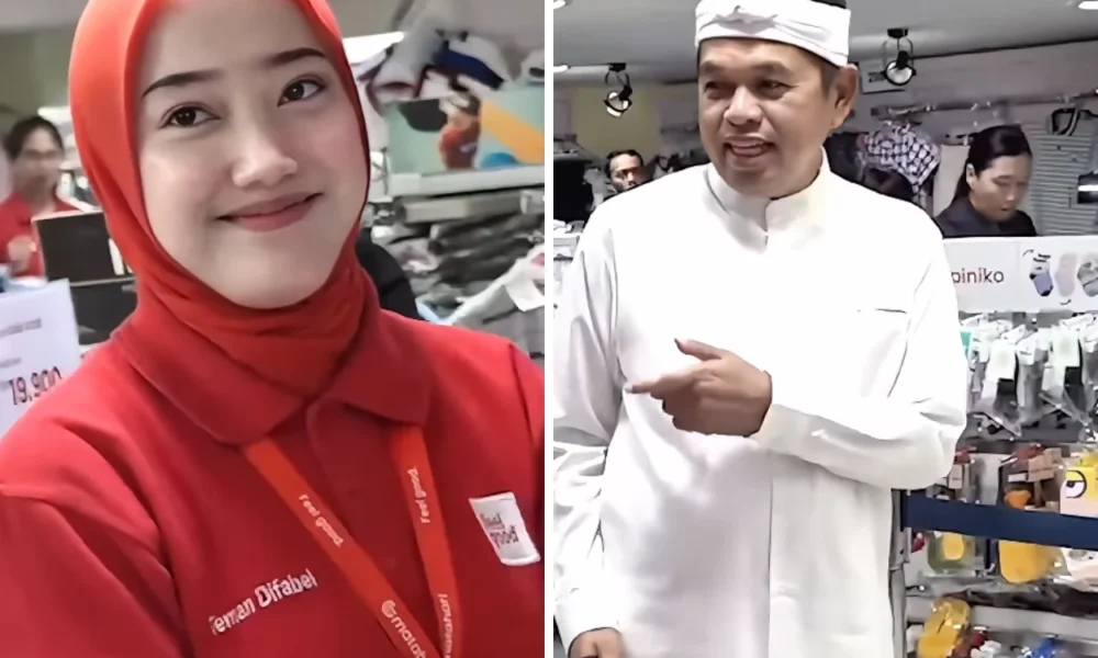 Dedi Mulyadi Datangi Tempat Kerja Kembar Difabel Hasna Hasni di Mal BIP Bandung