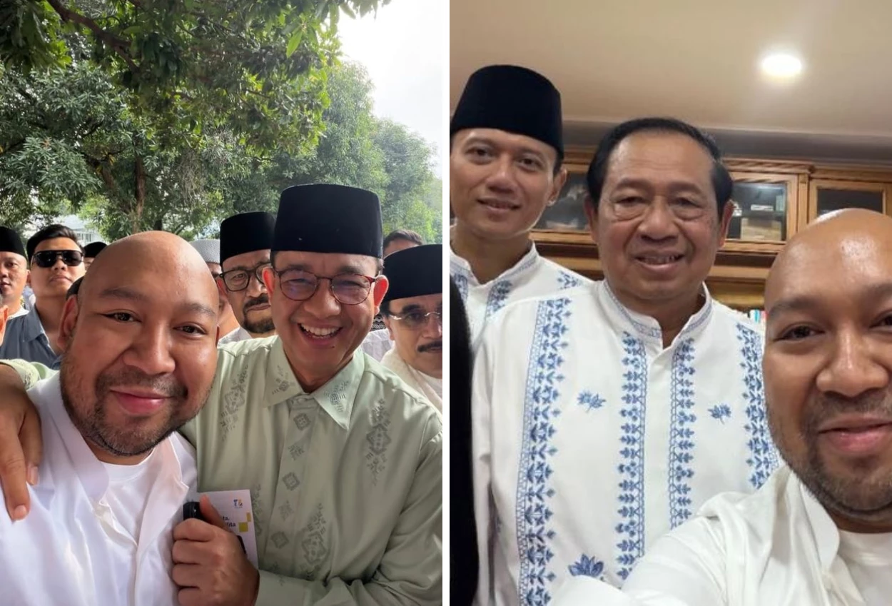 Didit Prabowo Pamer Selfie bareng Anies, Gibran, hingga AHY saat Lebaran