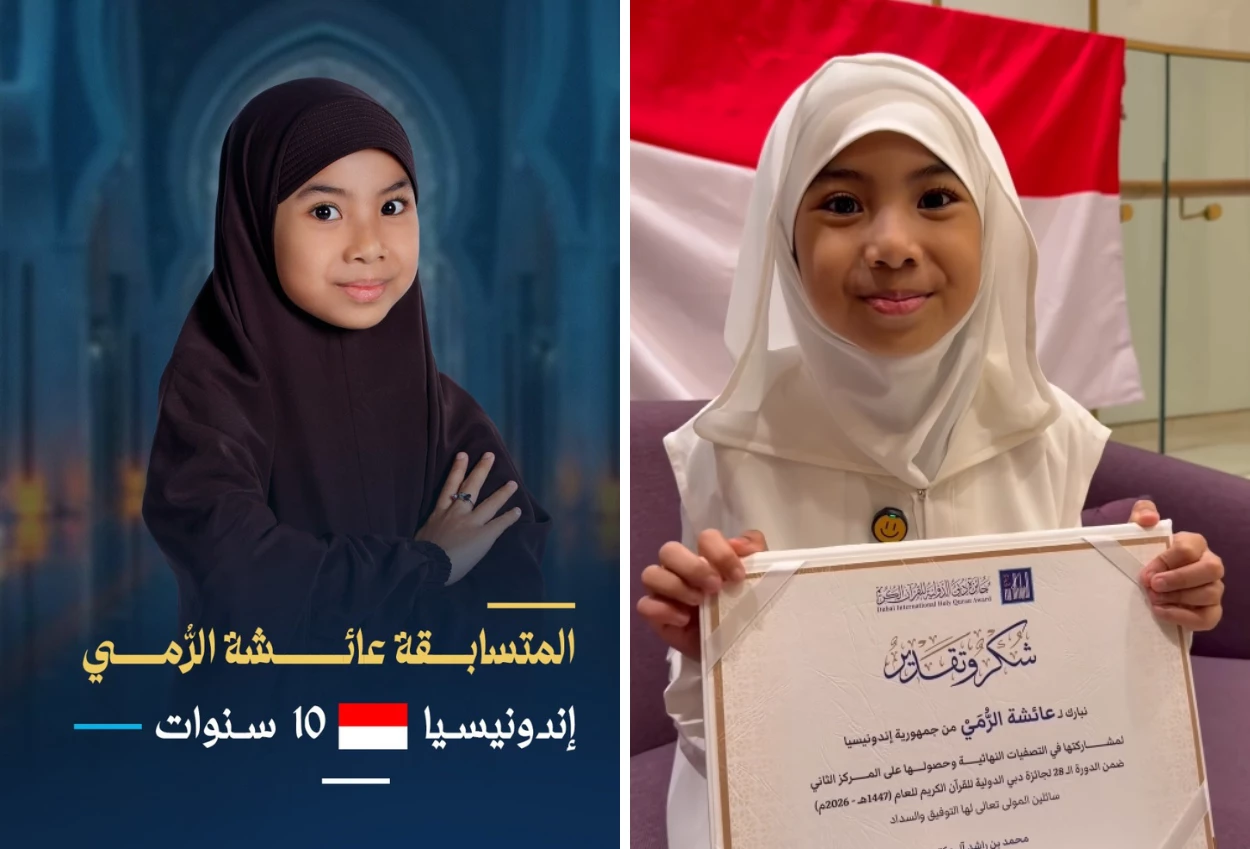 Hafiz Cilik Aisyah Arrumi Raih Juara 2 Dunia Tilawah Alquran di Dubai