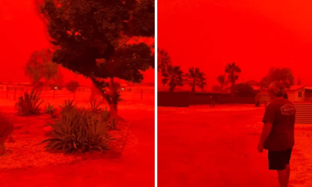 Langit Australia Berwarna Merah Darah akibat Dihantam Badai Debu