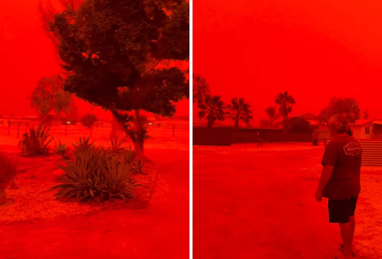 Langit Australia Berwarna Merah Darah akibat Dihantam Badai Debu