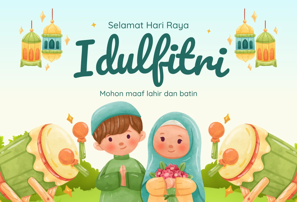 Link Download Poster IdulFitri 2026, Bisa untuk Kartu Ucapan hingga Postingan di Medsos