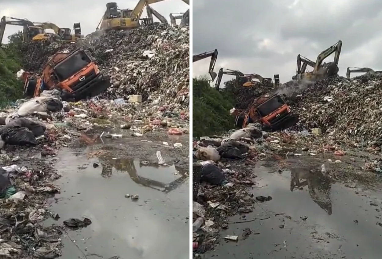 Longsor Gunungan Sampah TPST Bantargebang, 4 Orang Dikabarkan Tewas
