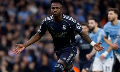 Man City vs Real Madrid 1 2 Brace Vinicius Bawa Los Blancos Menang Agregat 5