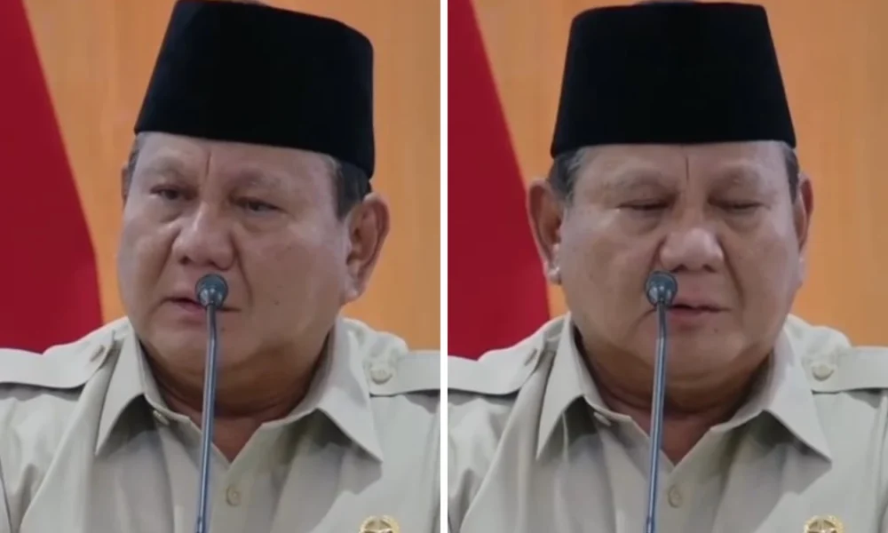 Prabowo Menangis Haru saat Apresiasi Baznas Salurkan Bantuan RI untuk Gaza