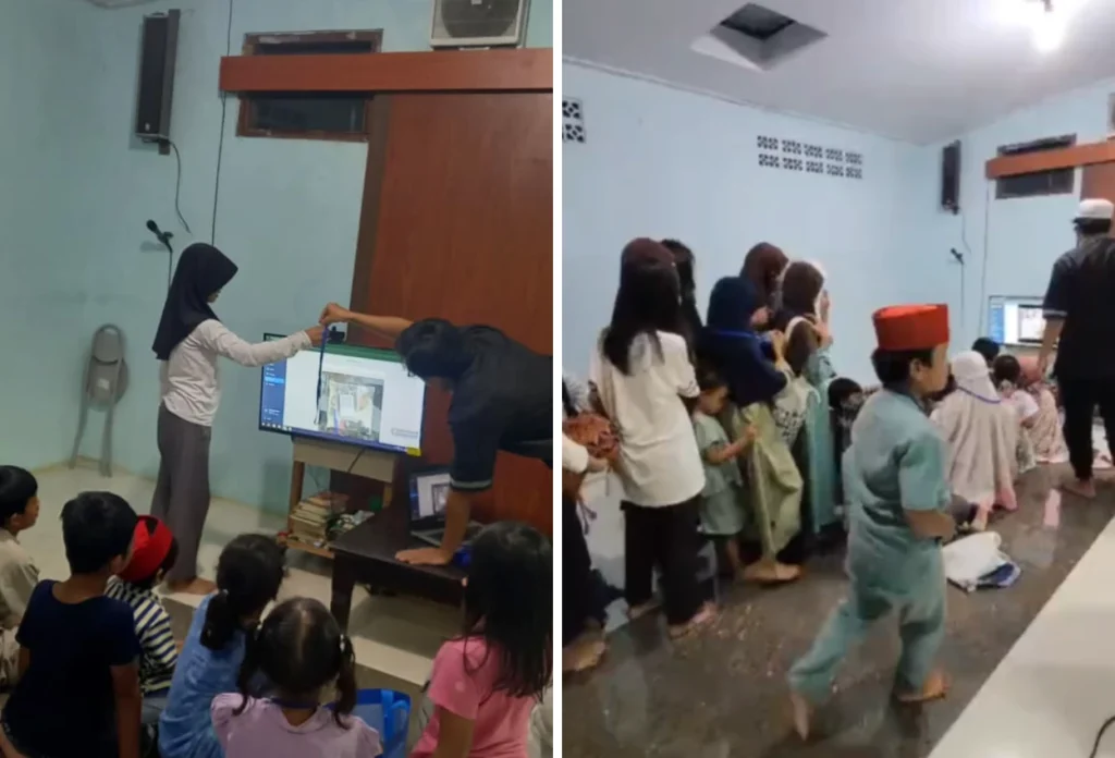 Puluhan Anak di Musholla Darul Fattah Legoso Ciputat Antusias Ikut Program Viral STAM SEDH (1)