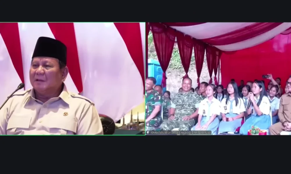Resmikan 218 Jembatan di Daerah Terpencil, Prabowo Prioritaskan Akses untuk Anak Anak Sekolah