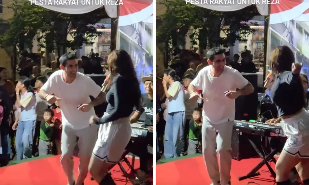 Reza Rahadian Asyik Joget bareng Biduan saat Dapat Kejutan Ulang Tahun Bak Pesta Rakyat