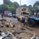 Truk Boks Tabrak Warung di Subang, 1 Orang Tewas