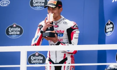 Veda Ega Pratama jadi Pembalap RI Pertama yang Raih Podium di Moto3 Brasil